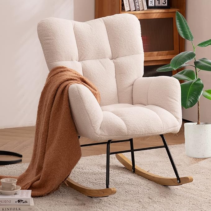 NIOIIKIT Nursery Rocking Chair Teddy 